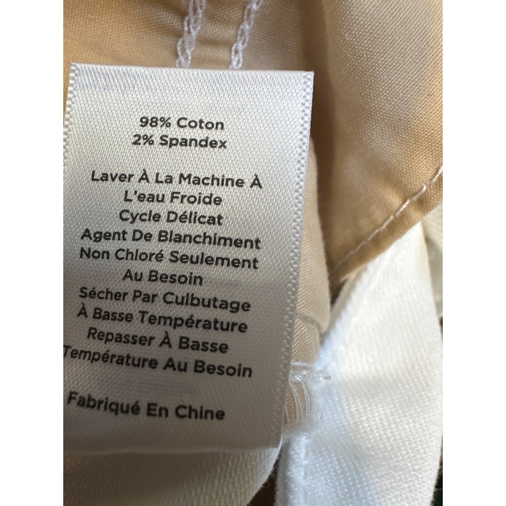 Talbots Signature Ankle Jeans 12P White Cotton Stretch Denim Pants 12 Petite - Picture 8 of 10